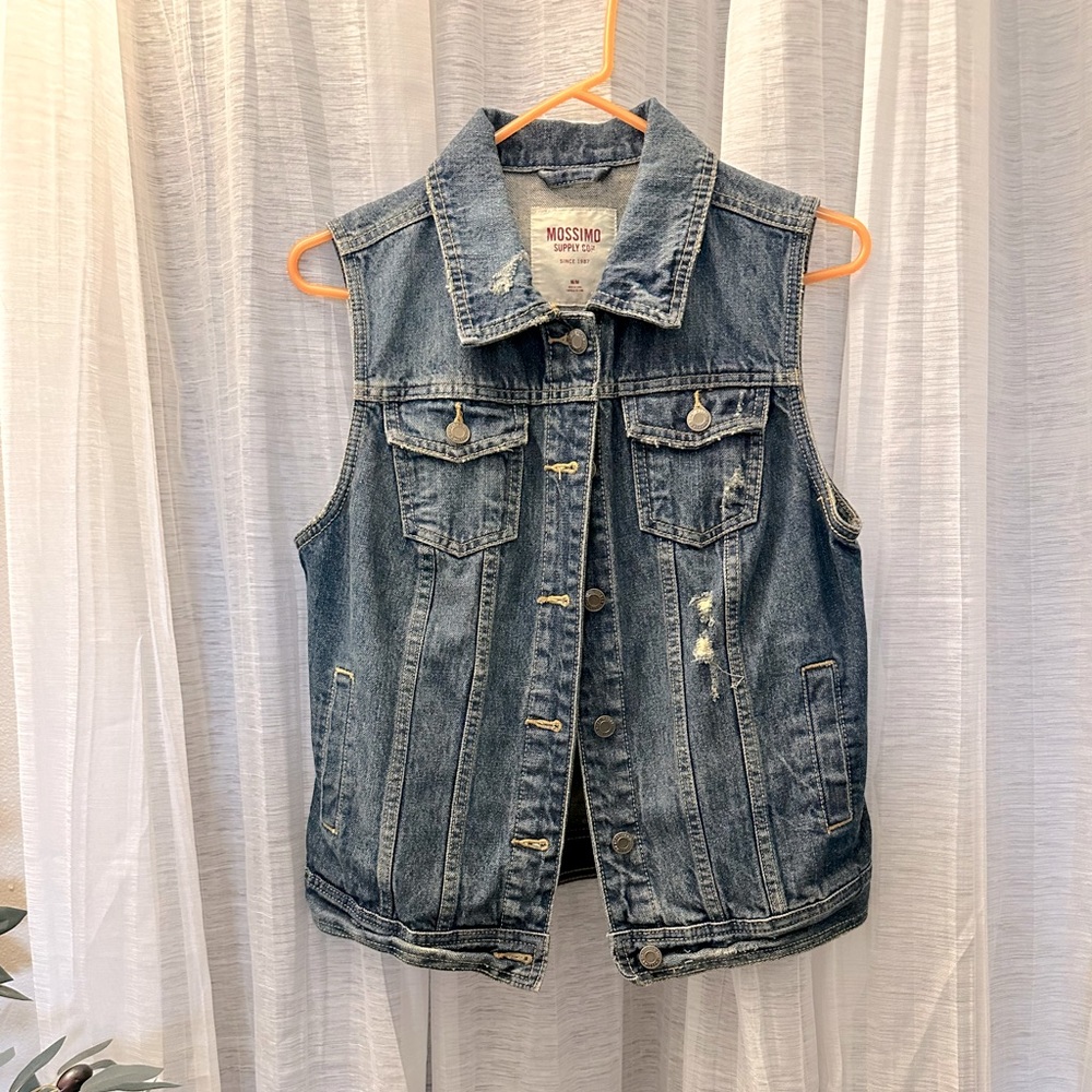Distressed Denim Best Extra Dark Wash Size Medium